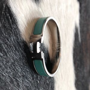 Hermès turquoise cuff bracelet